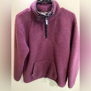 PINK sherpa fleece jacket